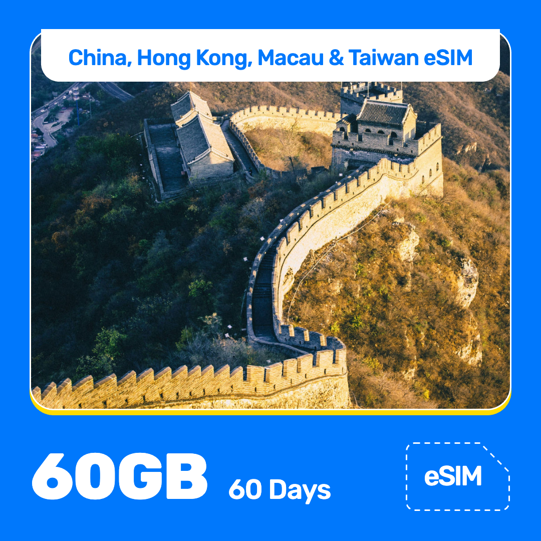 China, Hong Kong, Macau & Taiwan eSIM