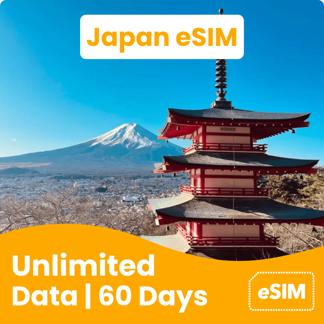 Japan eSIM with Unlimited Data (60 Days) - JP-60