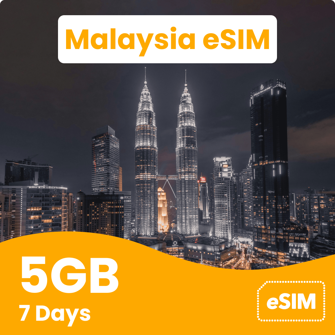 Malaysia eSIM with 5GB data for 7 days