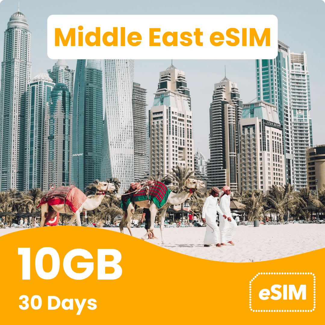 Middle East eSIM 10GB data, 30 days - Product Image