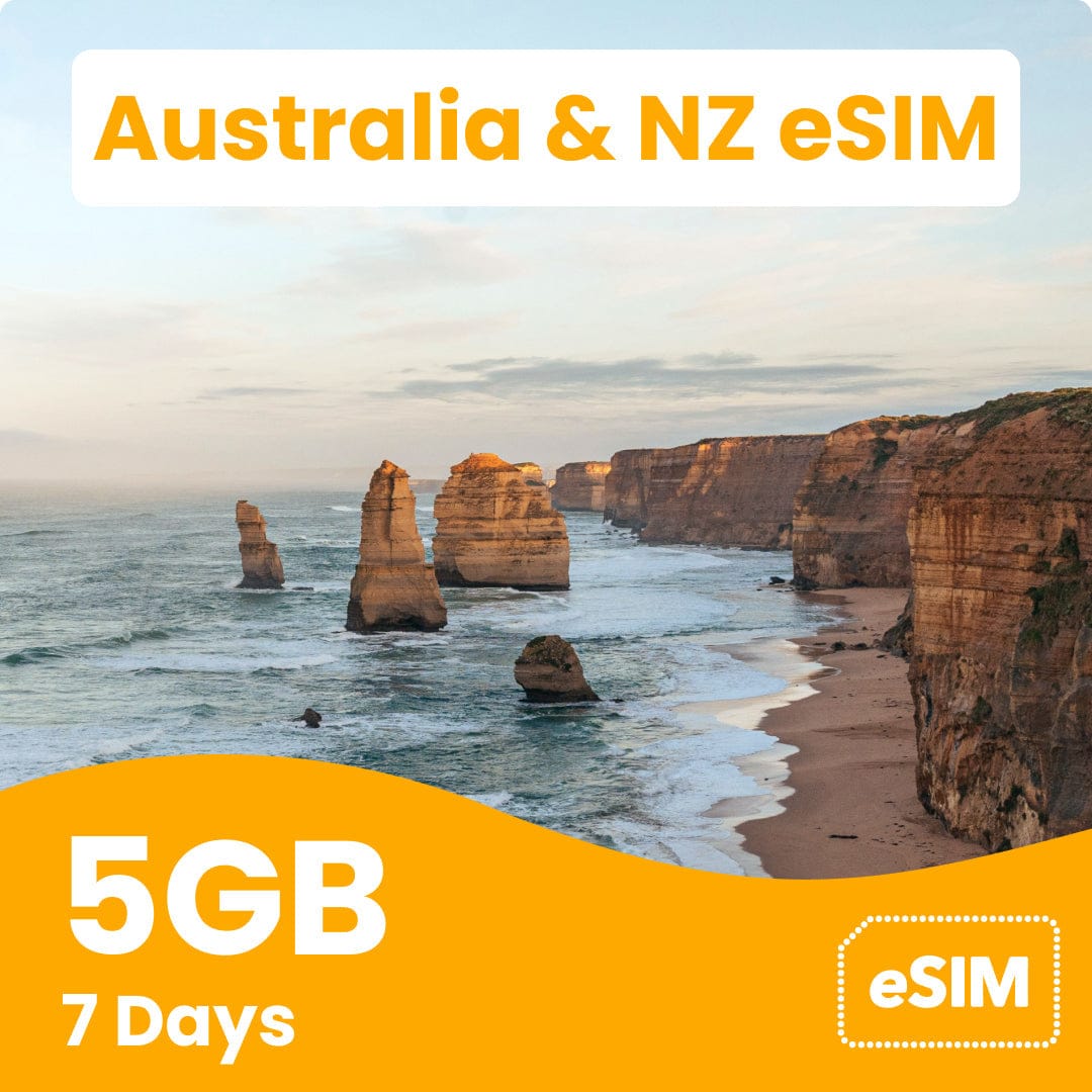 Australia & NZ eSIM with 5GB data for 7 days