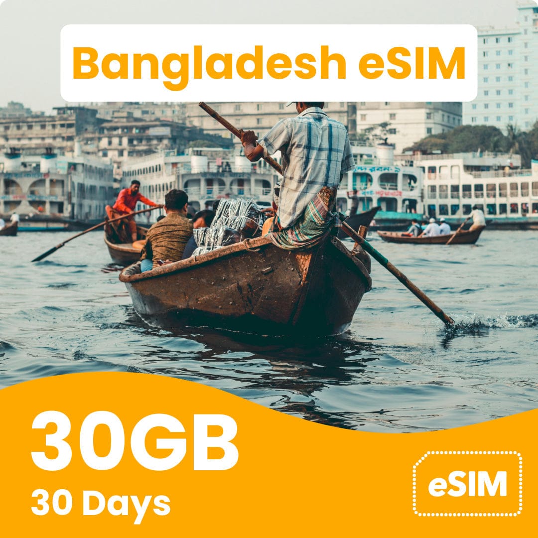Bangladesh eSIM 30GB data plan