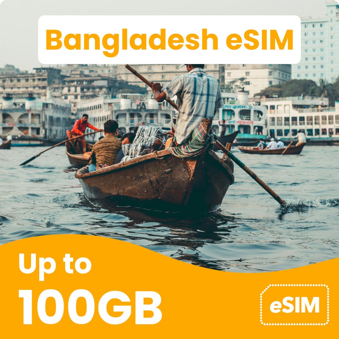 Bangladesh eSIM with up to 100GB data