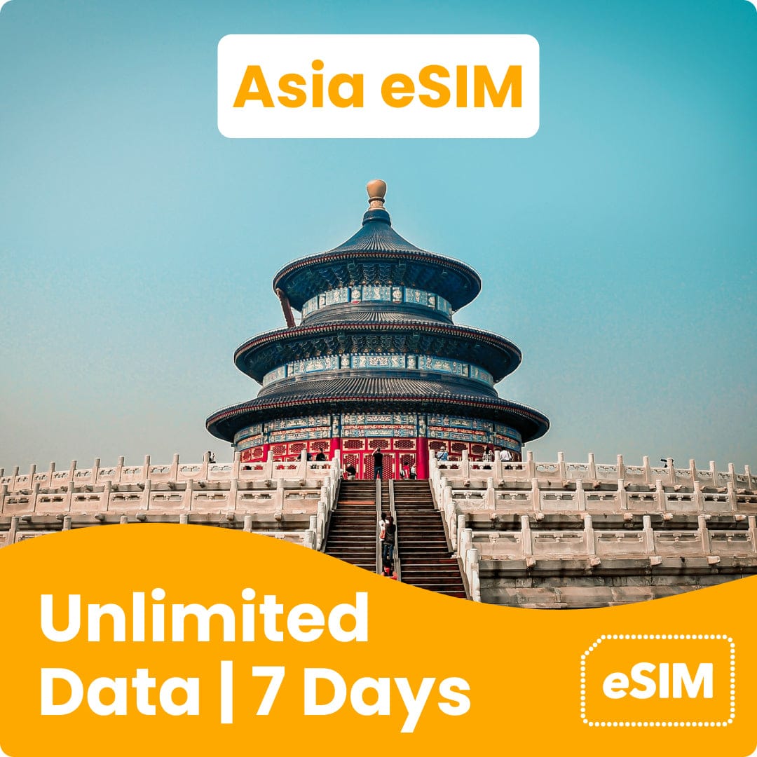 Asia eSIM Unlimited Data 7 Days
