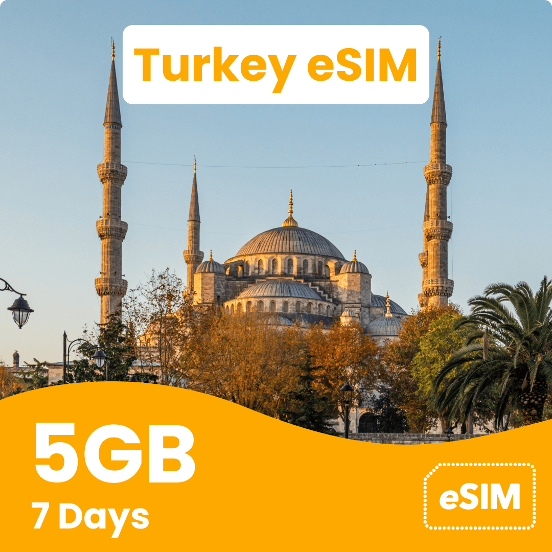 Turkey eSIM with 5GB data for 7 days