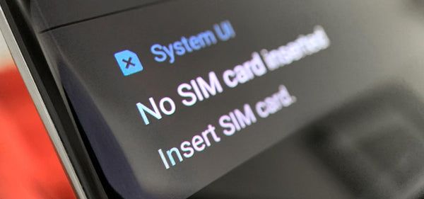 No SIM Notification Mean