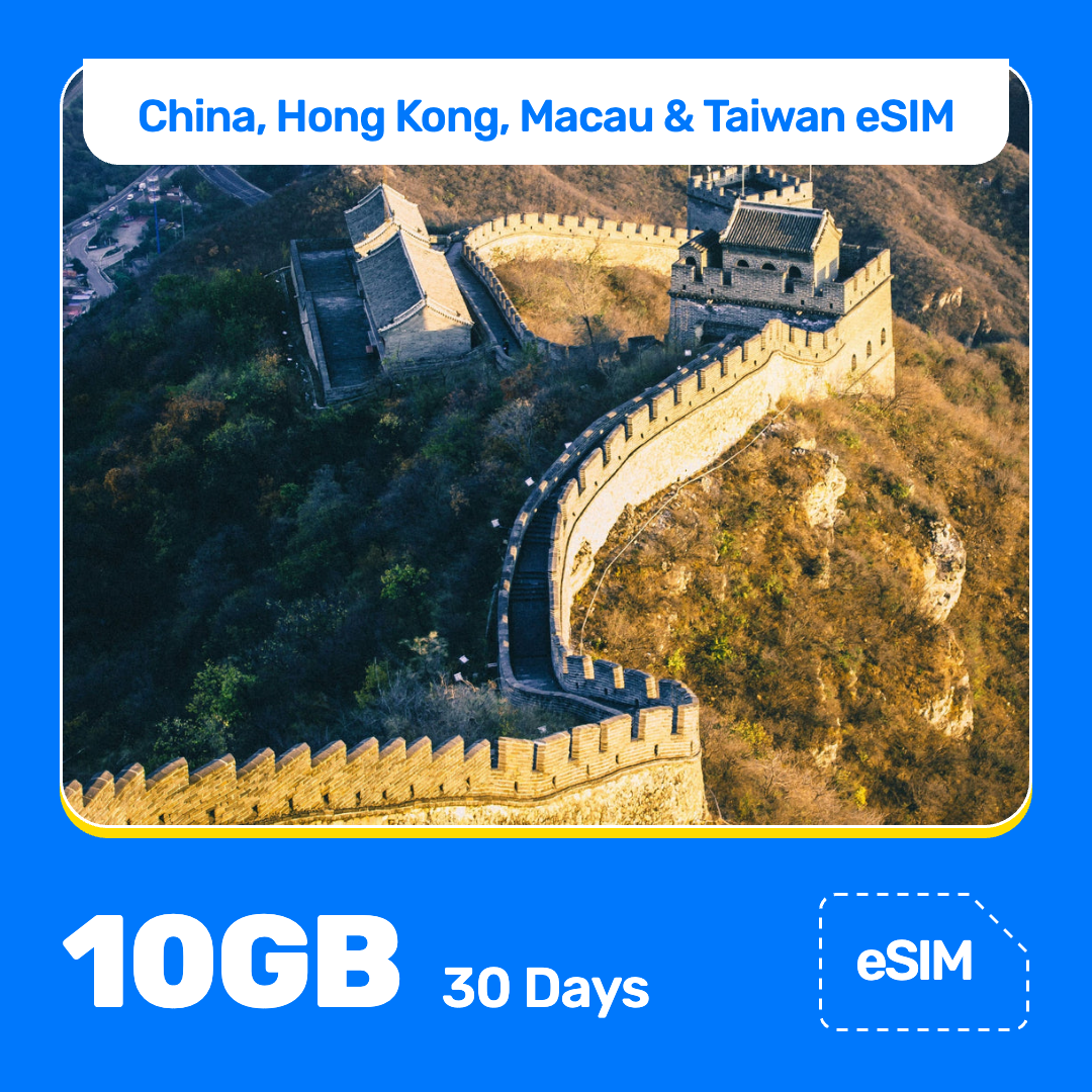 China, Hong Kong, Macau & Taiwan eSIM