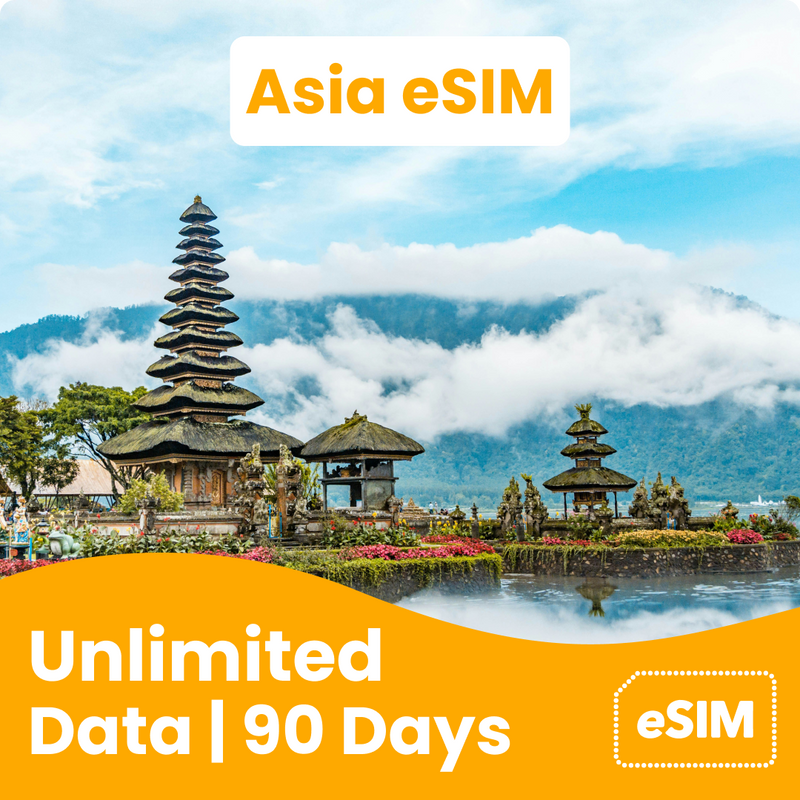 Unlimited Asia eSIM (8 countries)