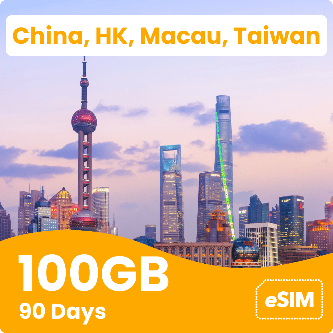 China Hong Kong Macau & Taiwan eSIM