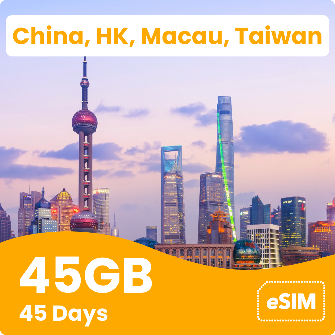 China, Hong Kong, Macau & Taiwan eSIM
