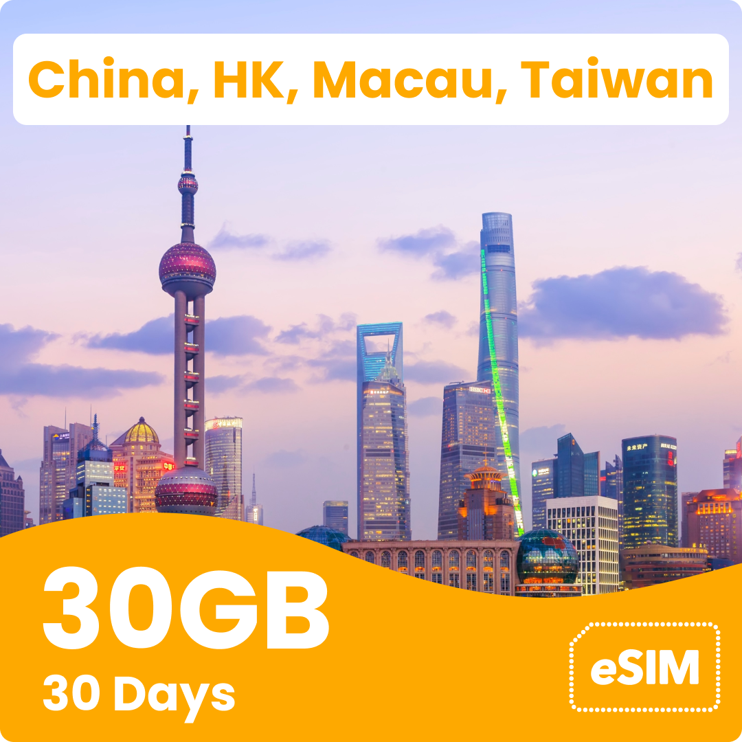 China, Hong Kong, Macau & Taiwan eSIM