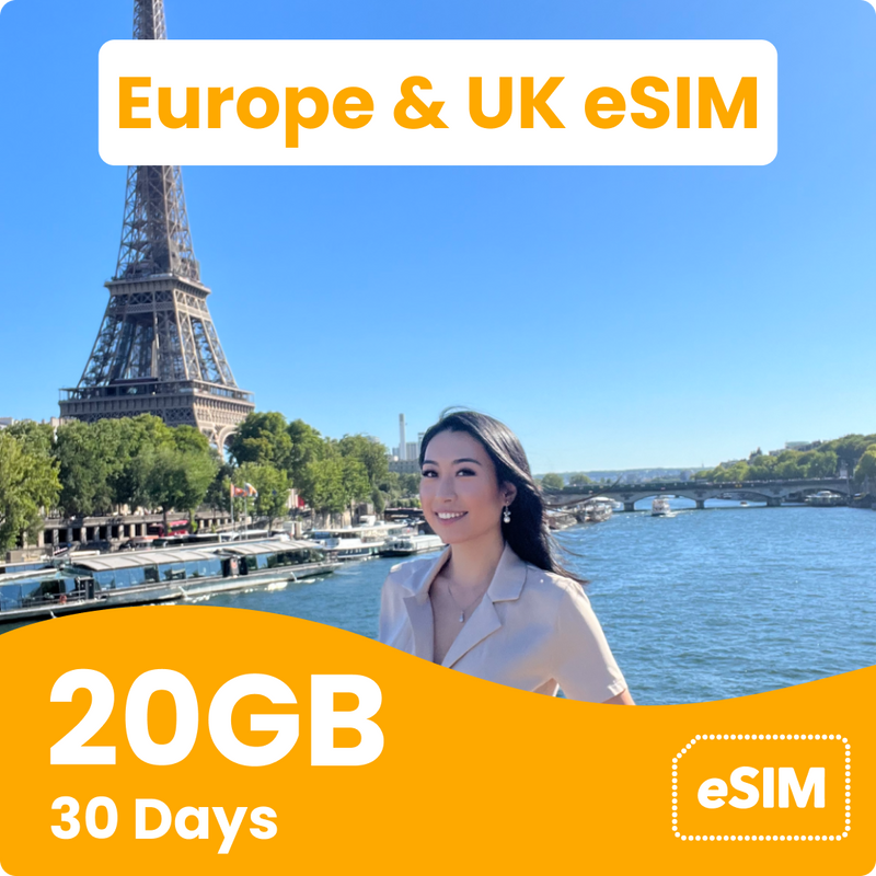 Europe & UK eSIM (43 Countries)