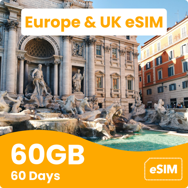 Europe & UK eSIM (43 Countries)