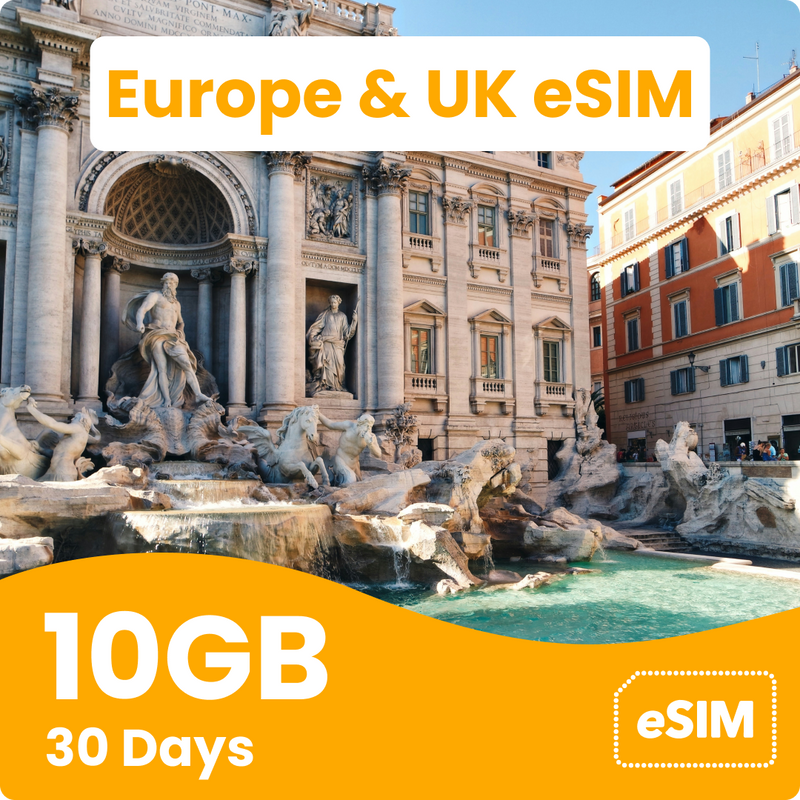 Europe & UK eSIM (43 Countries)