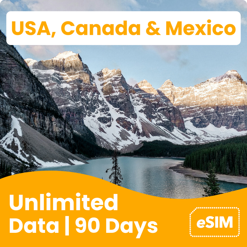 Unlimited USA, Canada & Mexico eSIM