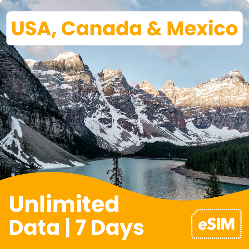 Unlimited USA, Canada & Mexico eSIM