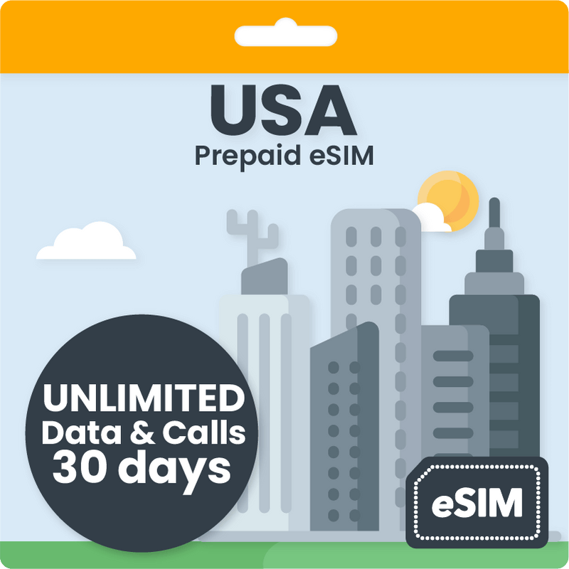 USA T-Mobile Travel eSIM | Unlimited Data, Calls & Texts | 30 Days